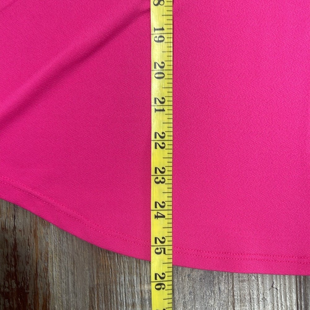 Adrianna Papell Vibrant Pink Women's V-Neck Top Ladies Size M - Picture 9 of 10